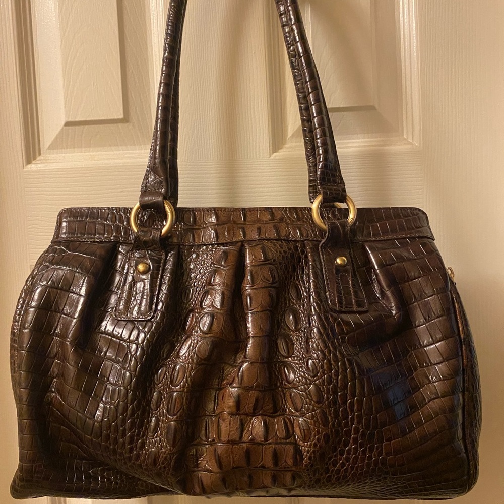 🆕🔥BRAHMIN🔥Eloise Rose🌹Truffle Les Roses - NWT! - Picture 5 of 11